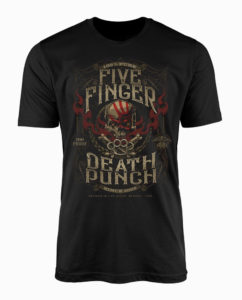 Five Finger Death Punch 100 Proof Black T-Shirt