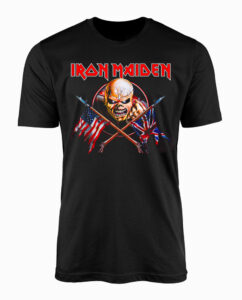 Iron Maiden Crossed Flags T-Shirt Main Image