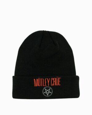 KC13799MOTU-motley-crue-pentagram-beanie-flat