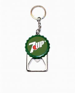 7 Up Bottle Cap Keychain