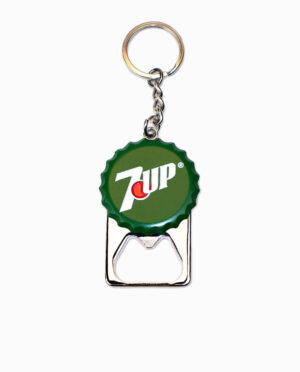 7 Up Bottle Cap Keychain