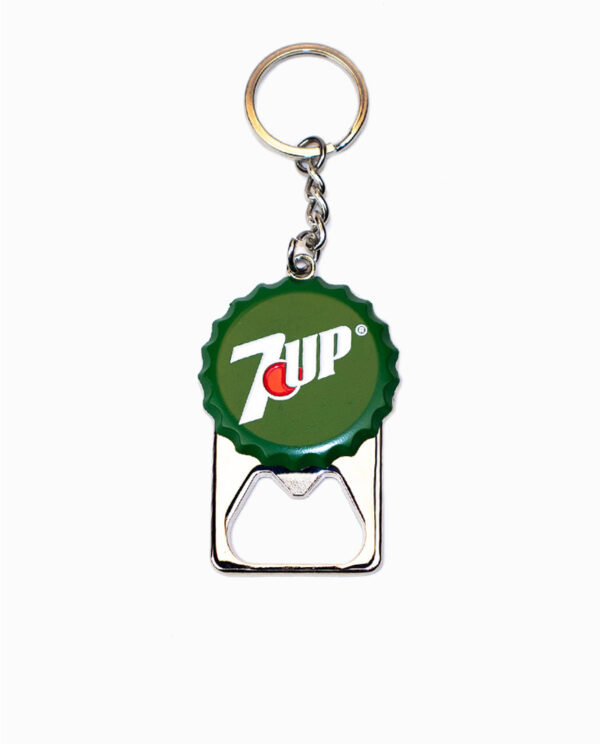 7 Up Bottle Cap Keychain