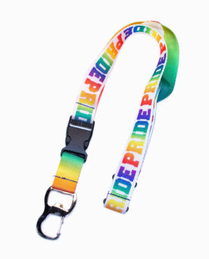 “PRIDE” Multi-Color Rainbow Bottle Opener Lanyard