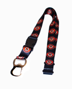 International Trucks Black Bottle Opener Lanyard