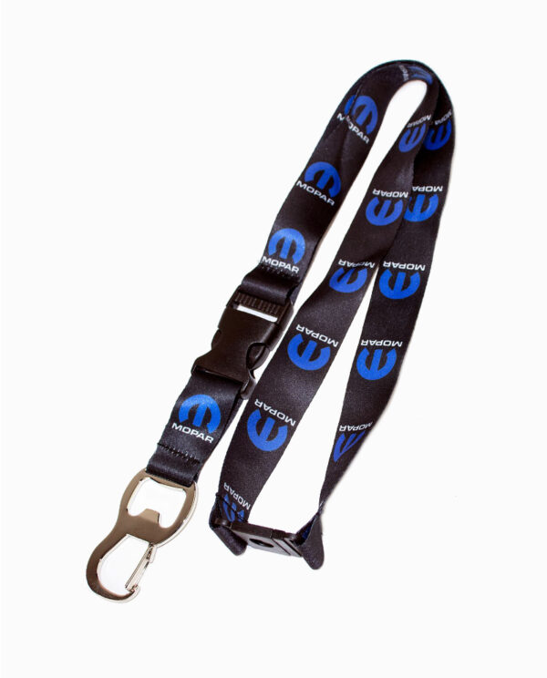 Mopar Black Bottle Opener Lanyard