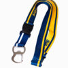 Good Year Blue and Yellow Bottle Opener Lanyard