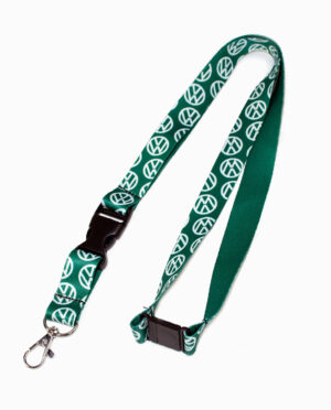 Volkswagen VW Repeat Print Green Lanyard