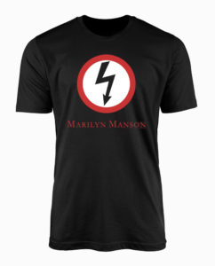 Marilyn Manson Classic Bolt Black T-Shirt