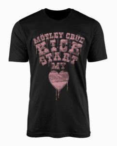 Motley Crue Kick Start My Heart Black T-Shirt