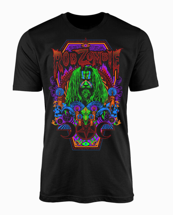 Rob Zombie Necro Color Black T-Shirt