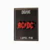 AC/DC Black and Red Logo Lapel Pin