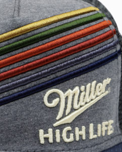 Miller High Life Striped Hat