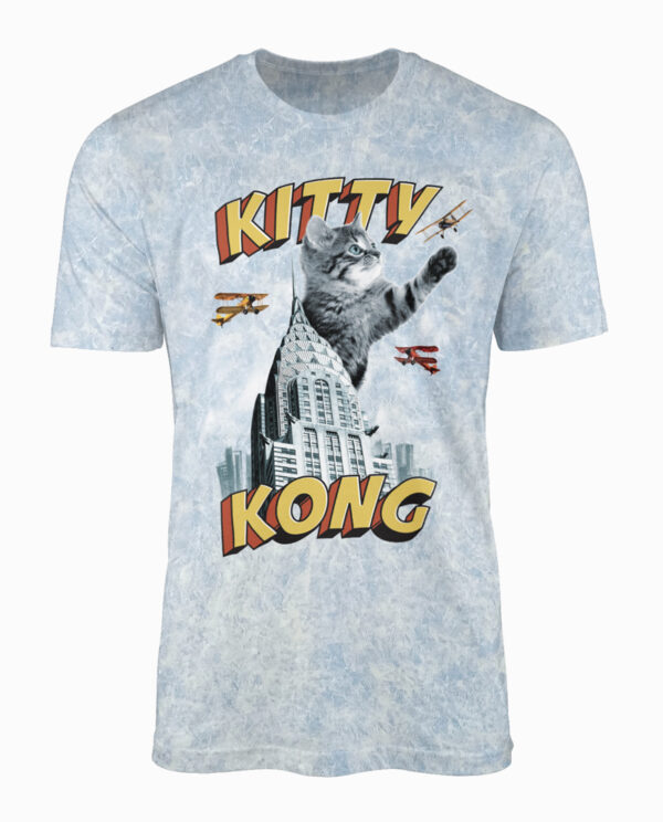Kitty Kong on Blue Wash T-Shirt