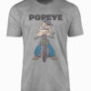 Popeye on Motorcycle Distressed T-Shirt Main Image