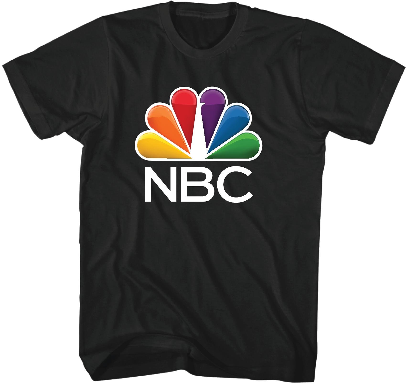 NBC / SOFTHAND SCREEN PRINT ON BLACK / SHORT SLEEVE TEE