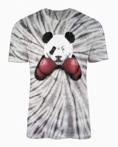 Punching Panda Tie-Dye T-Shirt