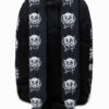 Motorhead Repeat Print Black and White Backpack