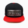 Nintendo NES Controller Metal Plate Black and Red Snapback