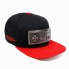 Nintendo NES Controller Metal Plate Black and Red Snapback