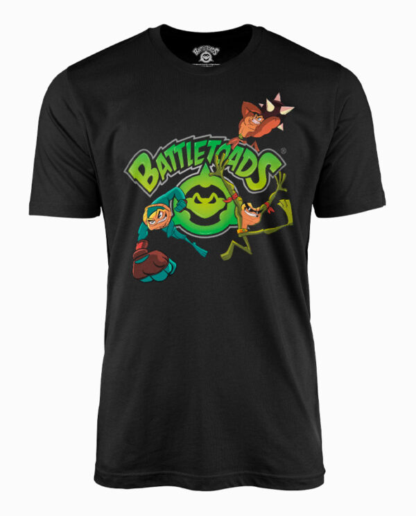 Battletoads Zits, Rash, and Pimple Black T-Shirt