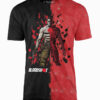 Bloodshot Red-Blk Dip-Dye T-Shirt