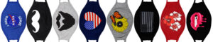 Selection of face masks