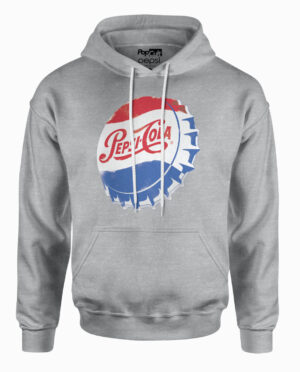Pepsi Athletic Heather Bottle Cap Hooded Sweatshirt