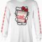 Hello Kitty CUp Noodles White Long Sleeve T-Shirt Main Image