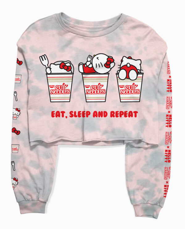 Hello Kitty/Cup Noodles Pink Crop Top Main Image