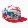 Pepsi Red, Blue, and White Camo 6 Panel Snapback Hat
