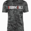 Resident Evil 3 Remake Grey and Black Wash T-Shirt