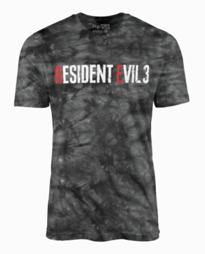 Resident Evil 3 Remake Grey and Black Wash T-Shirt