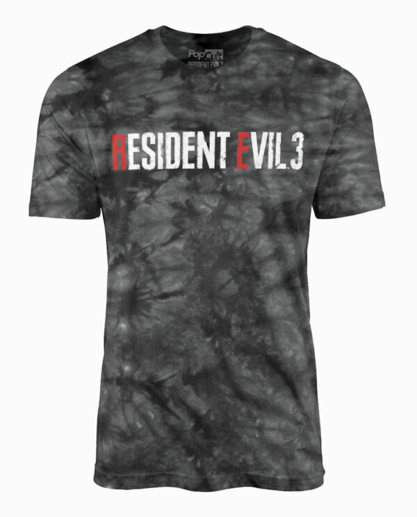 Resident Evil 3 Remake Grey and Black Wash T-Shirt