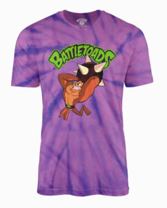 Battletoads Purple Tie-Dye Pimple T-Shirt