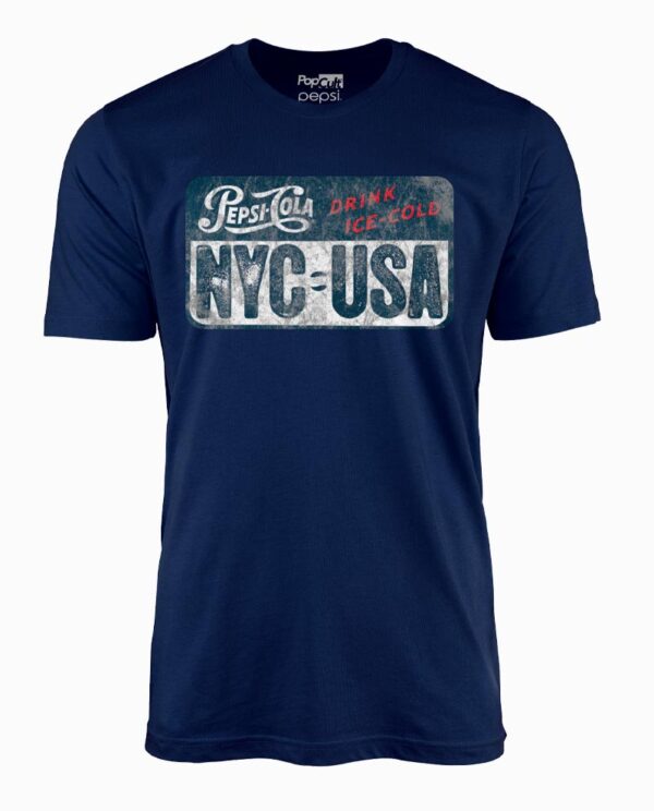 Pepsi Vintage NYC USA Navy T-Shirt