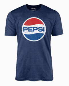 Pepsi Distressed Navy Heather T-Shirt
