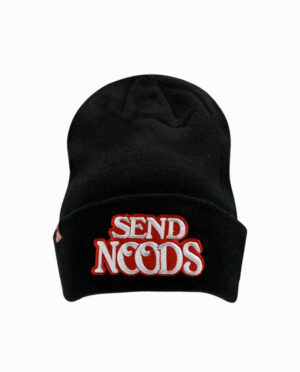Cup Noodles Send Noods Black Knit Cuff Beanie