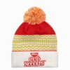 Cup Noodles Red-White Pom Knit Beanie Main Image