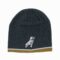 Mack Truck Bulldog Charcoal White and Gold Knit Beanie