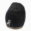 Mack Truck Bulldog Charcoal White and Gold Knit Beanie