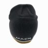 Mack Truck Bulldog Charcoal White and Gold Knit Beanie