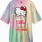 Hello Kitty Cup Noodles Tie-Dye Oversized T-Shirt Main Image