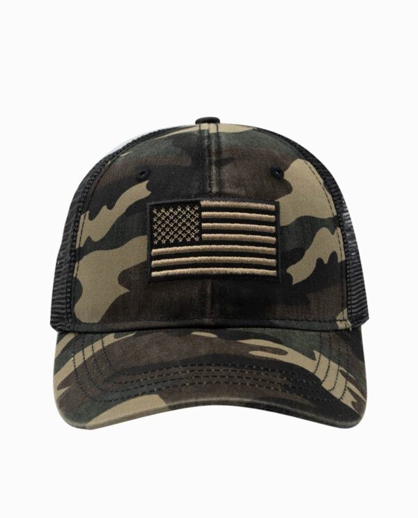 Americana USA Flag Camo Snap Back