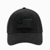 American Flag Black Snapback Hat