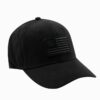 American Flag Black Snapback Hat