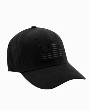 American Flag Black Snapback Hat
