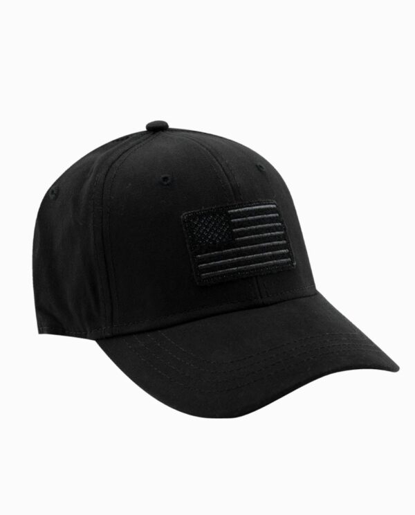 American Flag Black Snapback Hat
