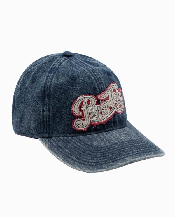 Pepsi Acid Washed Denim Strapback Hat