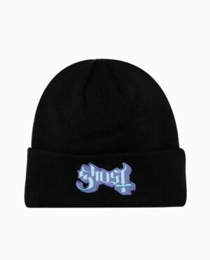 Ghost Popestar Black Knit Beanie
