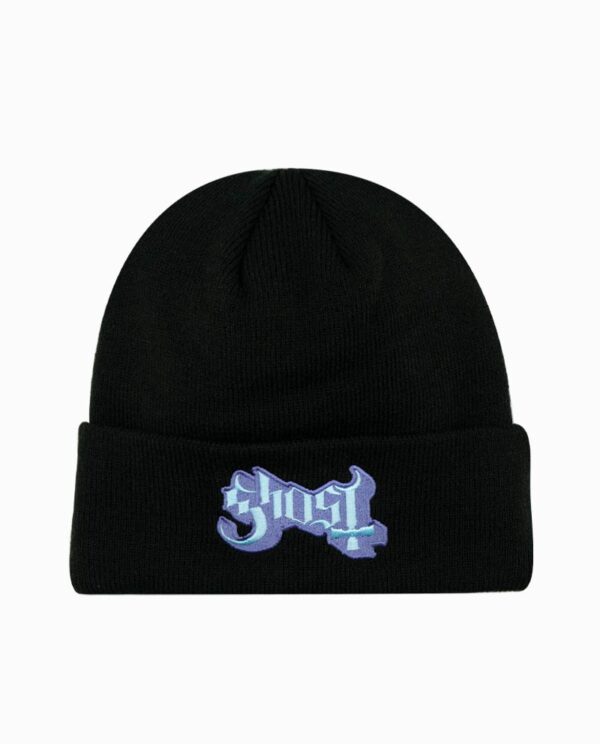 Ghost Popestar Black Knit Beanie